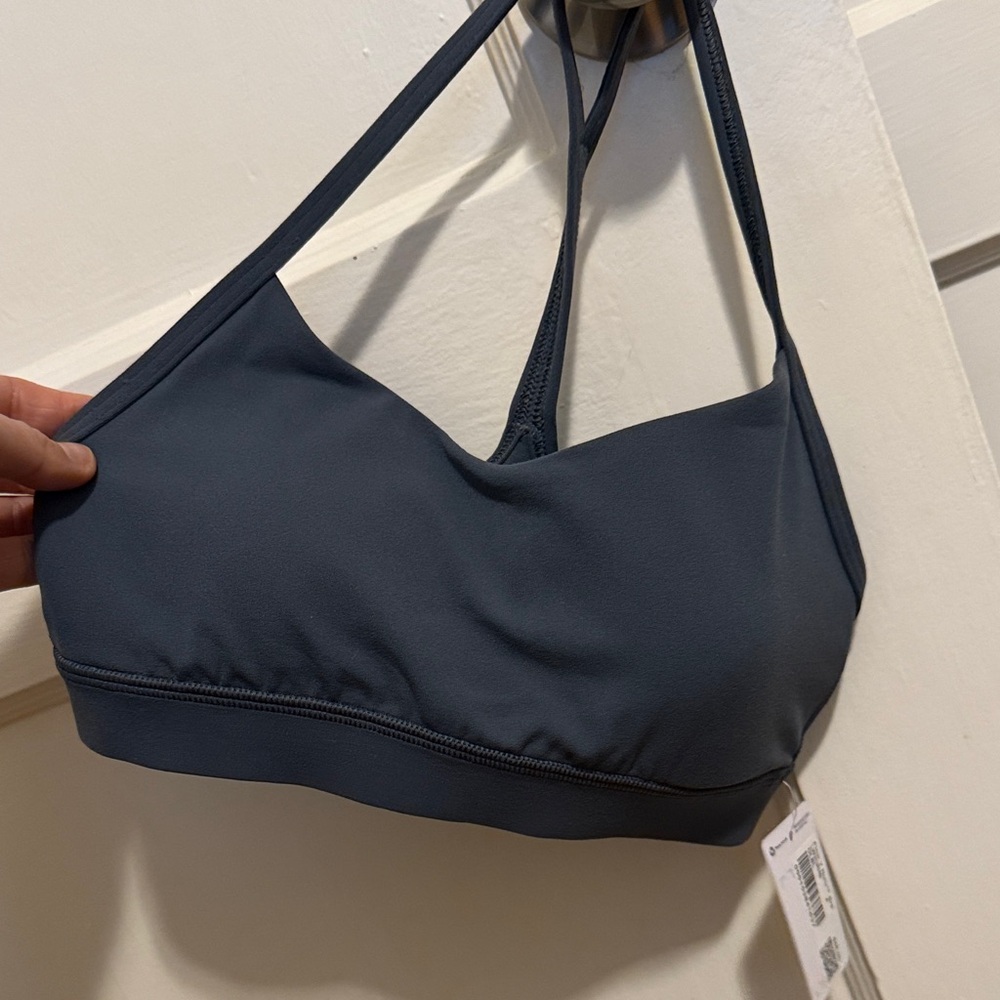 NWT- Lululemon Athletica Flow Y Nulu bra- oil blue